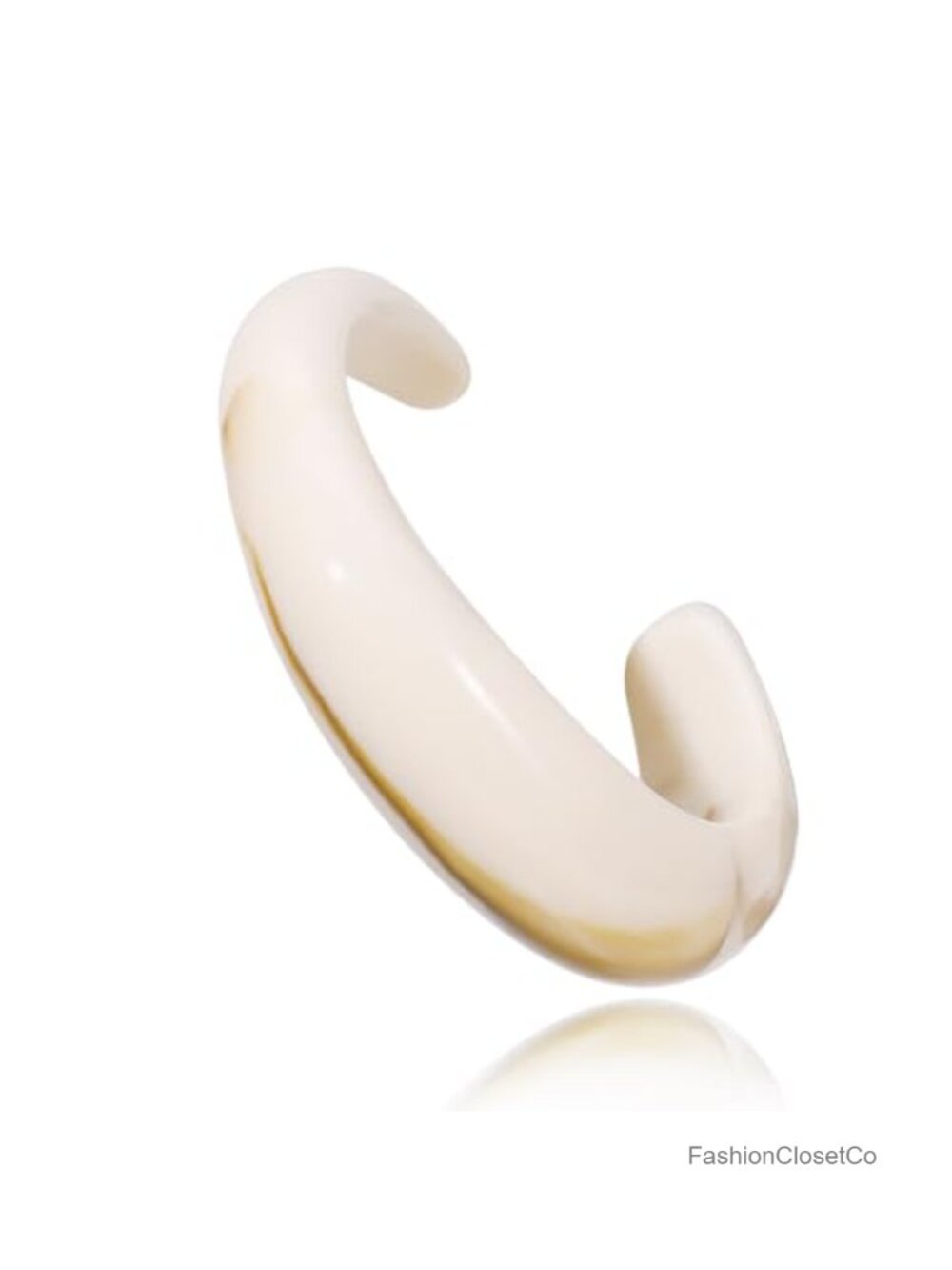 Bold Open Cuff Acrylic Bangle Oversized Statement Bracelet Edgy